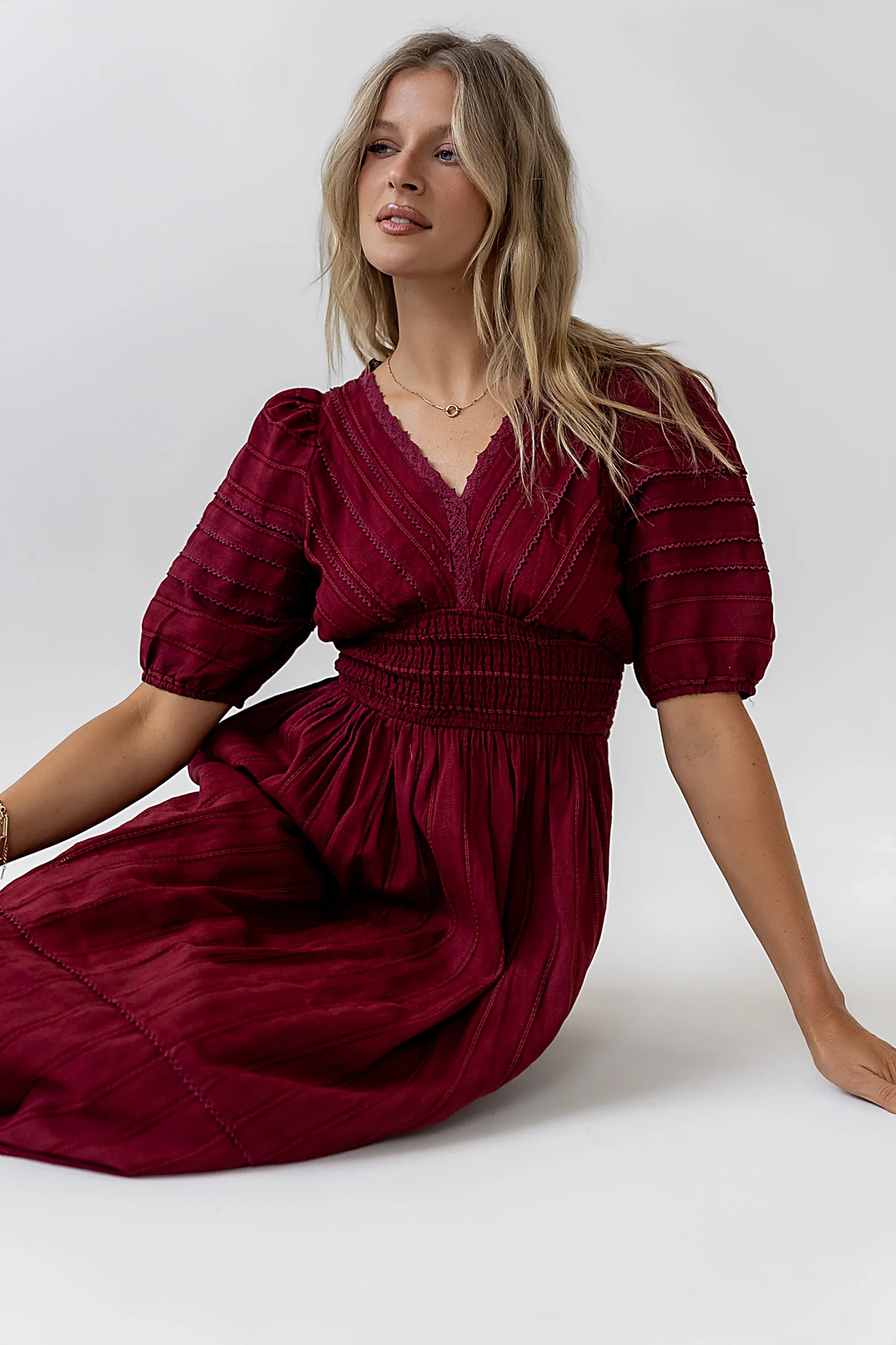 Tammia Ric Rac Midi Dress
