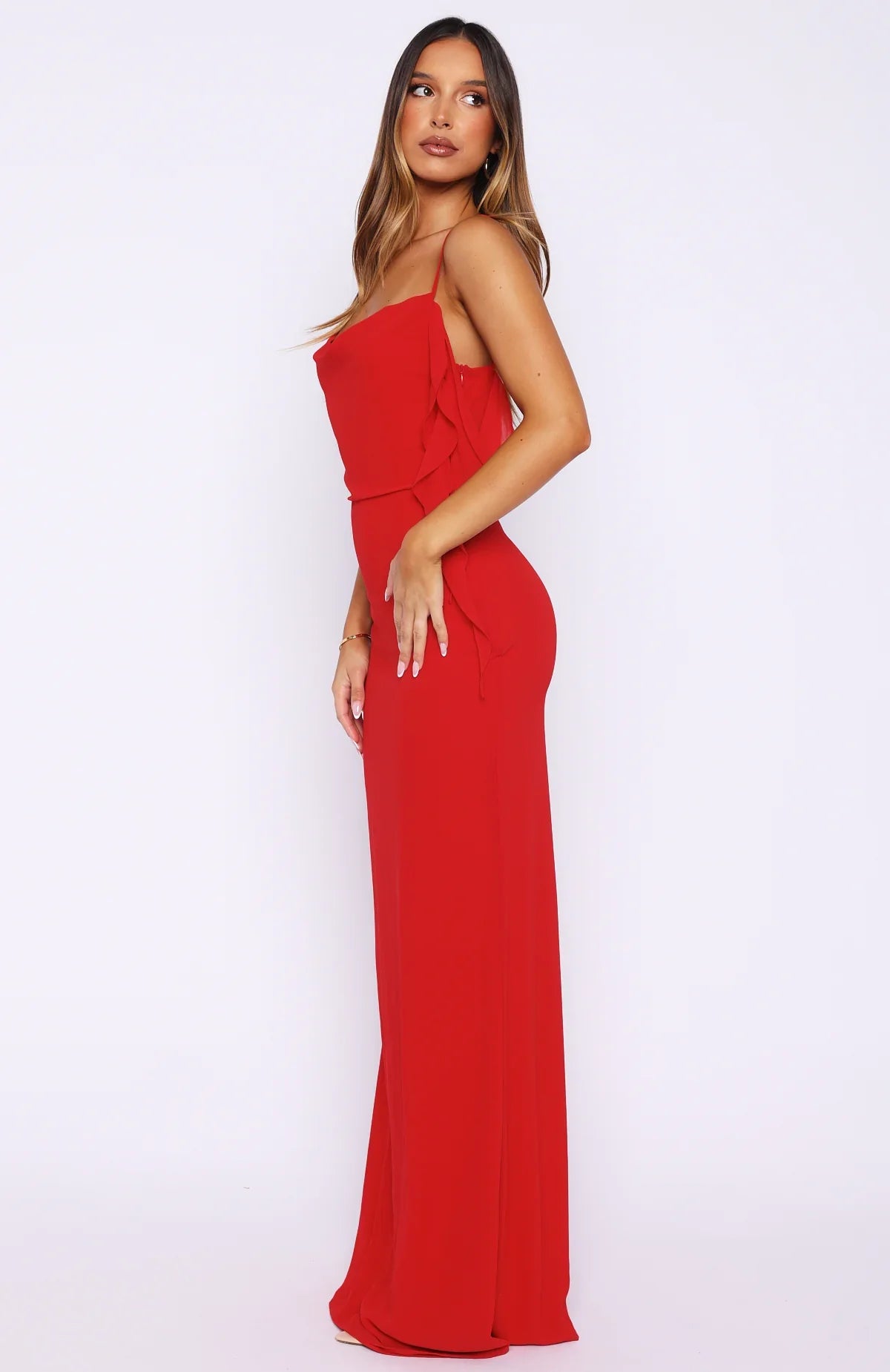 Love Blossoms Maxi Dress Red