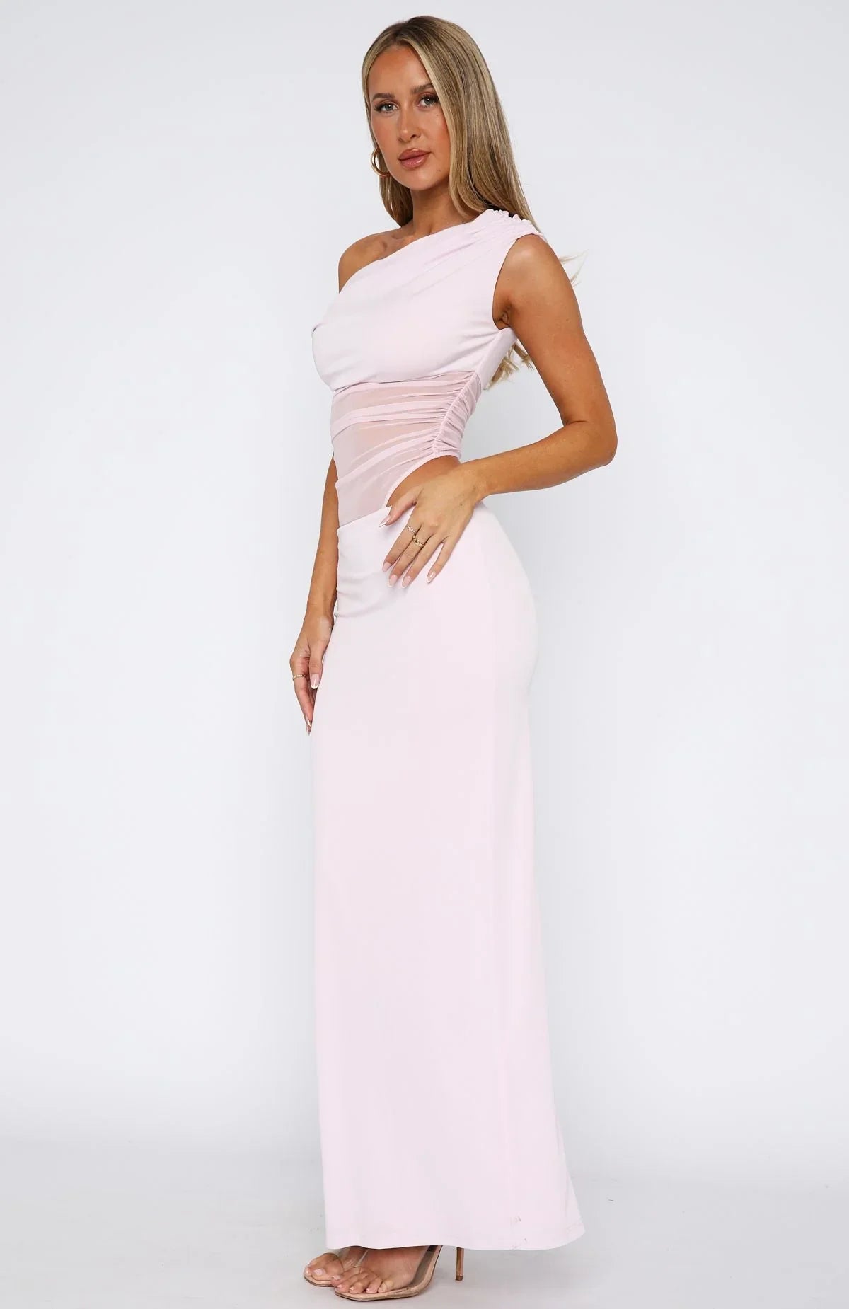 Girls Night Maxi Dress Baby Pink